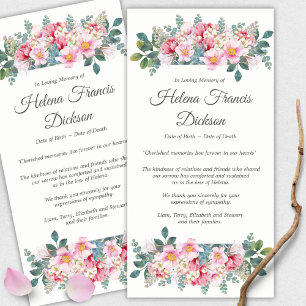 Cartes de remerciement funéraire   Jardin parfumé 
