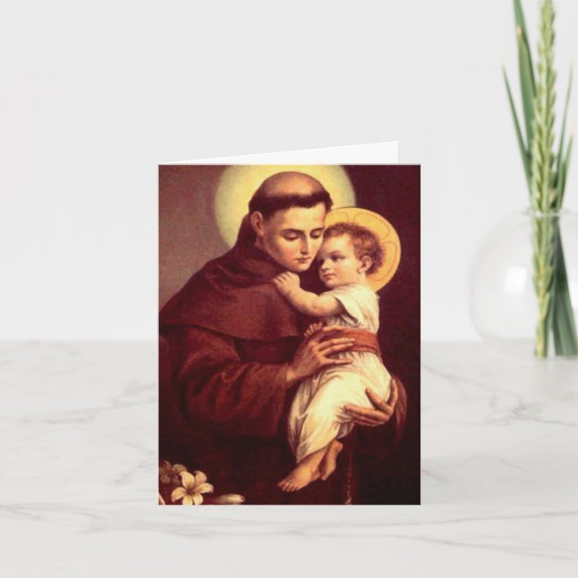 Cartes de remerciement funéraire | St Anthony 3 (Devant)