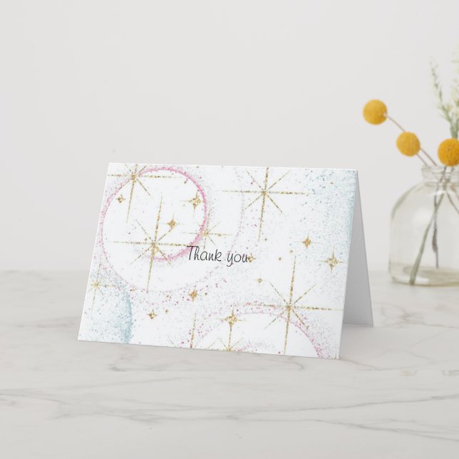 Cartes de remerciement Funky Star (Recto)