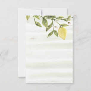 Cartes de remerciement Lemon