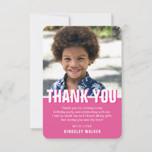 Cartes de remerciement modernes pour anniversaire