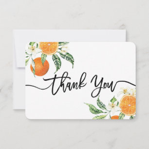 Cartes de remerciement Oranges cuties