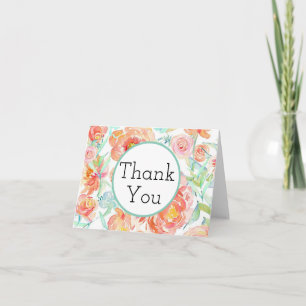 Cartes de remerciement Pivoine