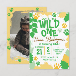 Cartes de remerciement plates avec photo pour Wild