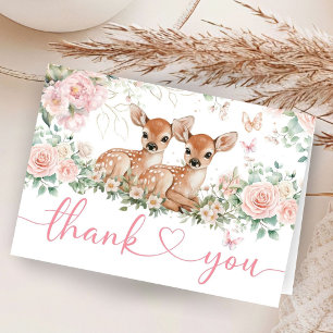 Cartes de remerciement pliées pour Baby Shower de