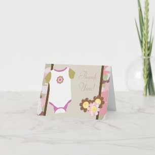 Cartes de remerciement pour Baby Shower Camouflage
