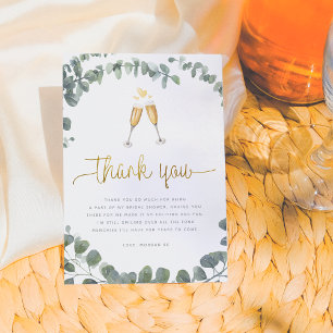 Cartes de remerciement pour Baby Shower Eucalyptus
