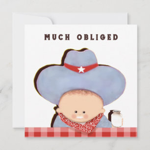 Cartes de remerciement pour cadeaux de bébé