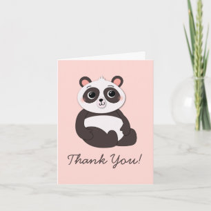 Cartes de remerciement pour enfants Ourson Panda M