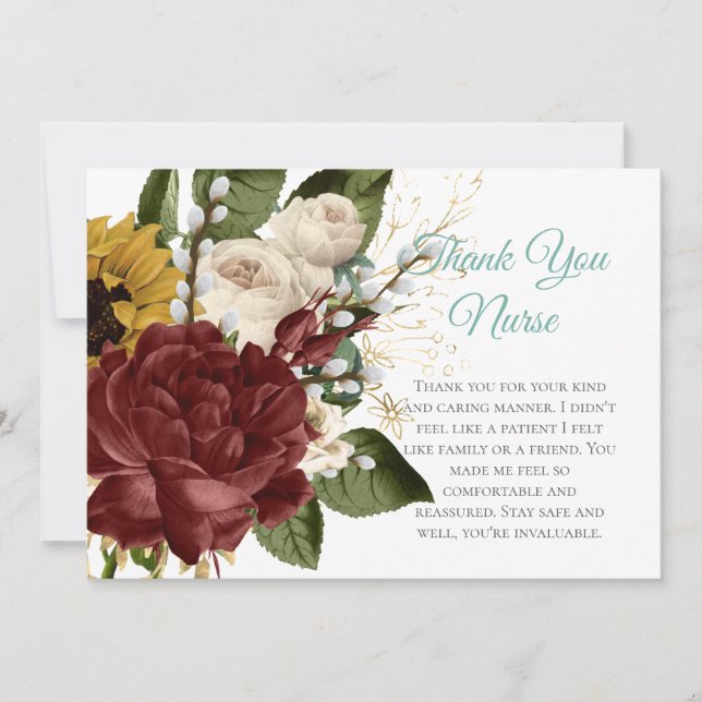 Cartes de remerciement pour infirmières - Multiple (Devant)