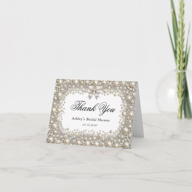 Cartes de remerciement pour la fête prénuptiale Di (Devant)