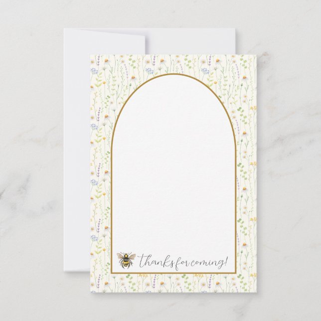 Cartes de remerciement pour le premier anniversair (Devant)