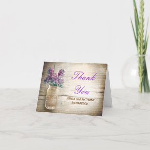 cartes de remerciement pour mariage en jarre de ma