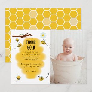 Cartes de remerciement pour photo de fête d'annive