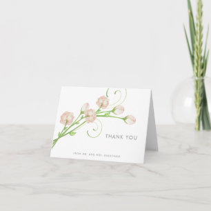 Cartes de remerciement Roses de jardin vintage