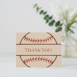 Cartes de remerciement sur le thème du baseball