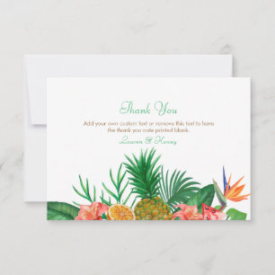 Cartes de remerciement Tropical Pineapple