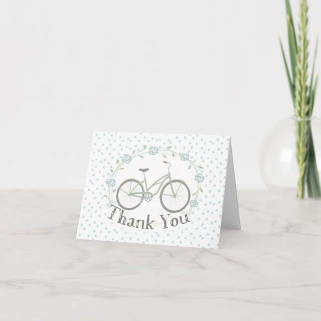 Cartes de Remerciement Vélo (Devant)