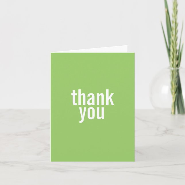 Cartes de remerciements bat mitzvah {Light Green} (Devant)