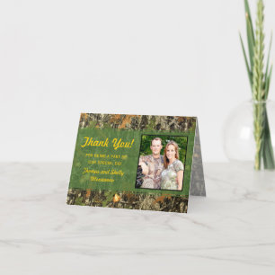 Cartes de Remerciements Camo Mariage