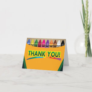 Cartes De Remerciements Crayon