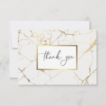 Cartes de Remerciements de marbre