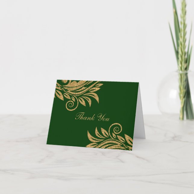Cartes de Remerciements Élégantes (Devant)
