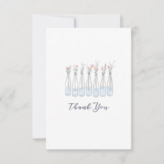 Cartes de remerciements Fleurs sauvages