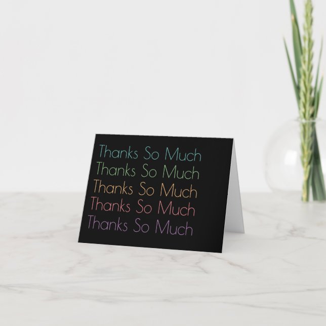 Cartes de Remerciements minimalistes (Devant)