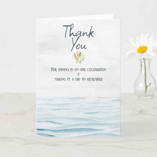 Cartes de Remerciements Nautiques (Petite plante)