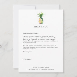Cartes de remerciements personnalisées pour l'anan