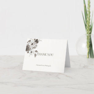 Cartes de remerciements personnalisées - sépia ton