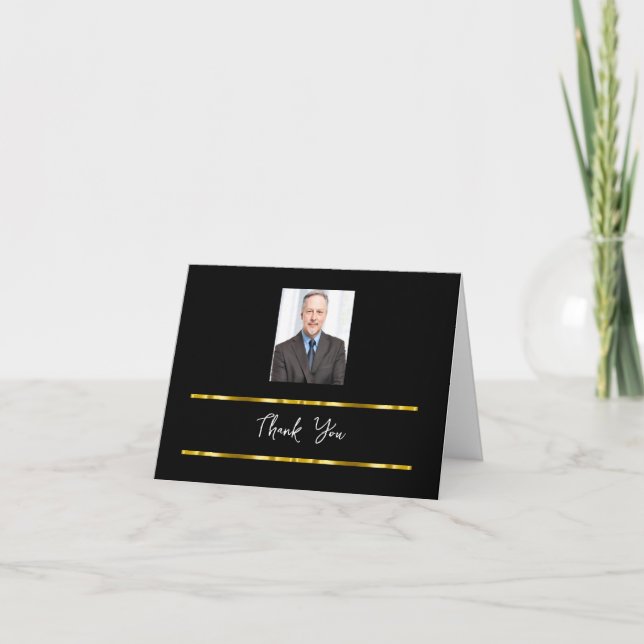 Cartes de Remerciements Photo Professionnelle Clas (Devant)