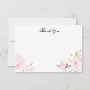 Cartes de remerciements pour les flats floraux ble