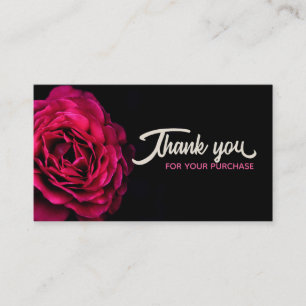 Cartes de remerciements Roses