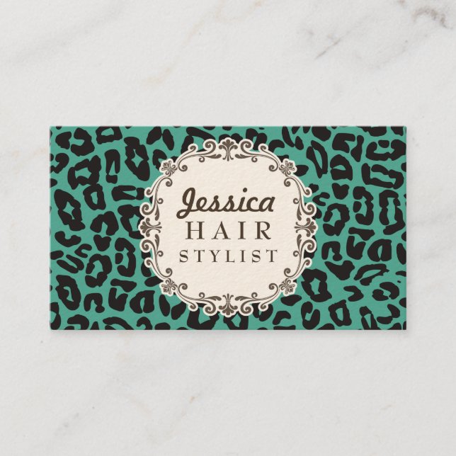 Cartes de rendez-vous de coiffeur d'empreinte de (Devant)