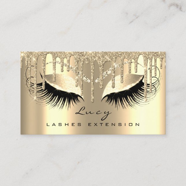 Cartes de rendez-vous de maquillage Lashes de Part (Devant)