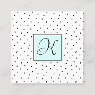 Cartes de rendez-vous de monogramme de salon de