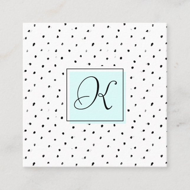 Cartes de rendez-vous de monogramme de salon de (Devant)