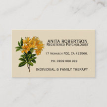 Cartes de rendez-vous de psychologues Floral