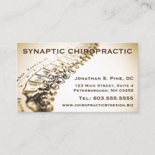Cartes de rendez-vous des chiropraticiens