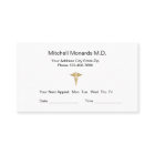 Cartes de rendez-vous du cabinet du médecin