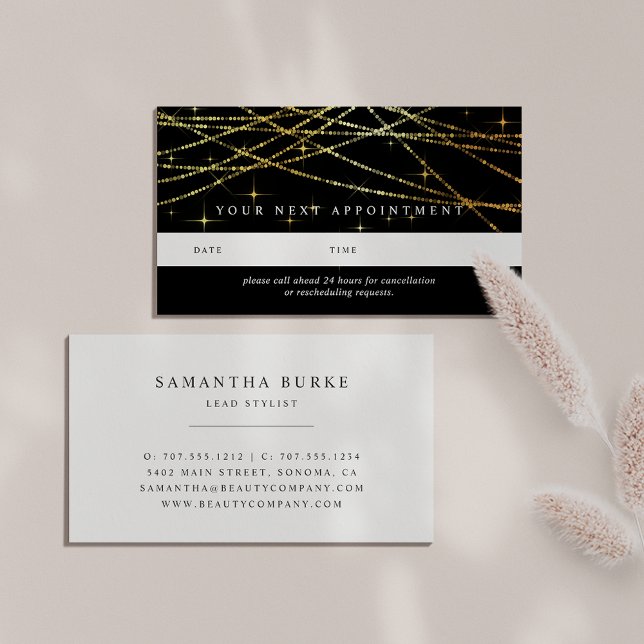 Cartes de rendez-vous Golden Garland (Créateur téléchargé)