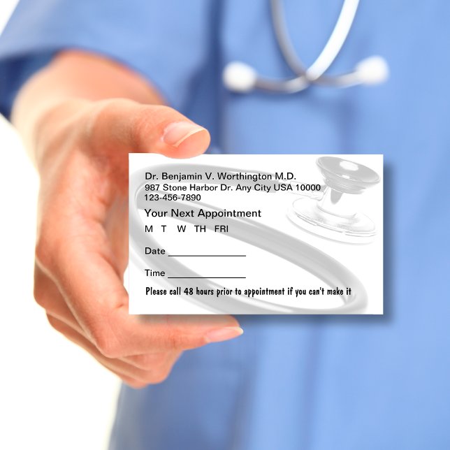 Cartes de rendez-vous Médicales (Créateur téléchargé)