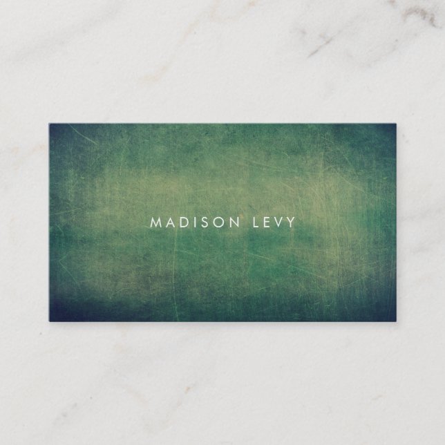 Cartes de rendez-vous minimalistes Vertes Aqua (Devant)