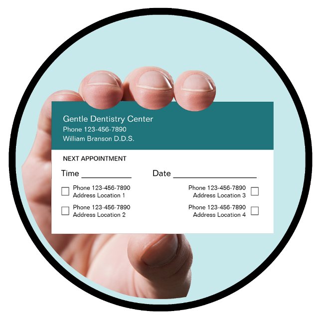 Cartes de rendez-vous pour dentiste à plusieurs em (Créateur téléchargé)