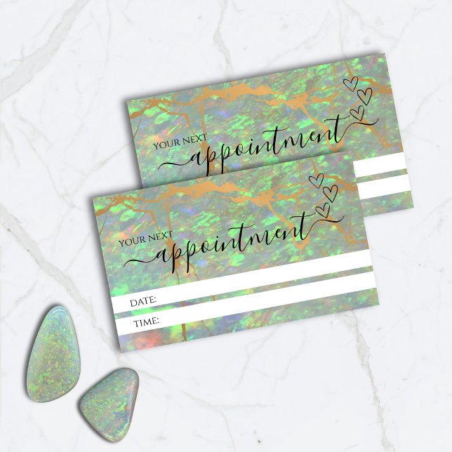 Cartes de rendez-vous professionnelles Green Opal (Créateur téléchargé)