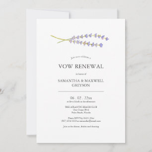 Cartes de Renouvellement de Vœux Aquarelle Lavande