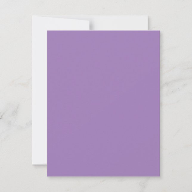 Cartes de réponse bat mitzvah {Purple} (Devant)
