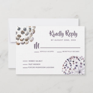Cartes de réponse Boho Faire-part de mariage RSVP